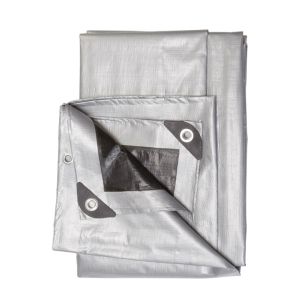 Ace Reversable Poly Tarpaulin 20x30 Ft Silver-Black 1 Each 7332091
