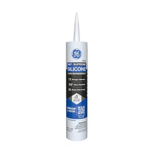 GE Supreme White Silicone Window and Door Sealant 11oz 1 Each 1024687