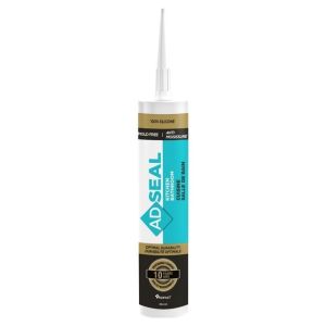 Adseal Bathroom & Kitchen Silicone Sealant 304 ml –White