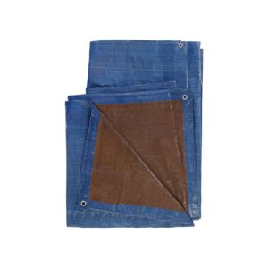 Ace Reversable Medium Duty Poly Tarp 16x20 Ft Blue - Brown 1 Each 73197
