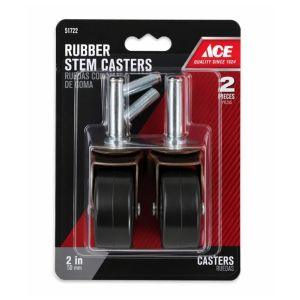 Ace Rubber Stem Casters 2