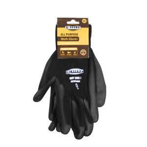 Brown All Purpose Work Glove Blk/Grey XL 1 Ea BRGLV01XL