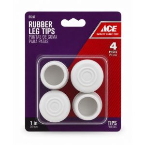 ACE Chair Leg Tip Plas Wht 1
