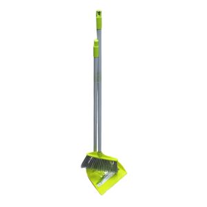 Kodiak Broom With Dustpan Grey & Green Long handle   1Ea MMABCG