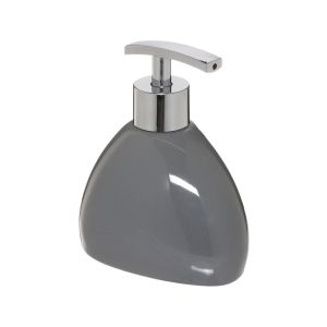 Soap Dispenser Silk Ceramic  10.5X8.2X12.6 Cm Grey 1 Each 315944