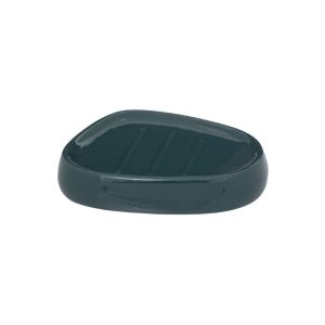Soap Holder Silk Ceramic Petrol 12X9.5X2.5 Cm  1 Each 315951