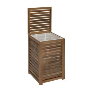 Bamboo Laundry Bin- 40X40X58 Cm