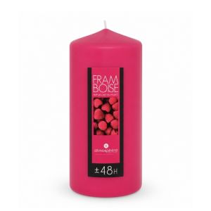 Raspberry Rose Scented Pillar Candle 7 x 14cm