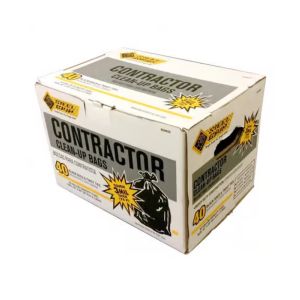 Contractor Heavy-Duty Clean-Up Bags – 40 Count