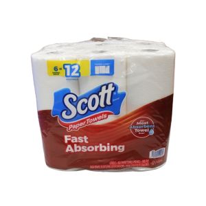 Scotts Paper Towels White 6pk 1Ea 6077935