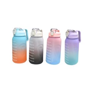 Gradient Water Bottle W/ Time Markers | Leak-Proof Hydration
