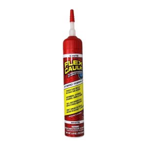 Flex Caulk White Hybrid Caulk 9oz 1Ea 6075035