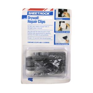 Sheetrock Drywall Repair 6 Clips & 12 Screws 1 Ea 1223494