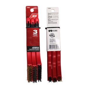 ACE 3-Pack Assorted Wire Brushes 1 Ea 1499052