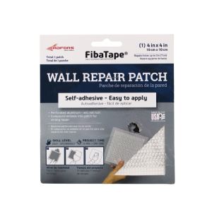 FibaTape Wall Patch White 4in X 4in 1 Ea 1821859