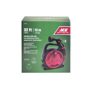 Ace Hose Reel Set 30ft 10m Red & Black 1 Ea 7031359