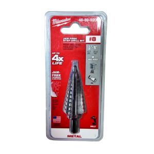Milwaukee Step Drill Bit 3-Flat Shank 1pc 8
