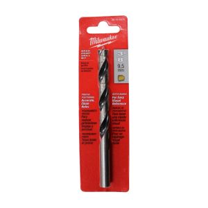 Milwaukee  Brad Point Bits Drill Round Shank 1pc 3/8