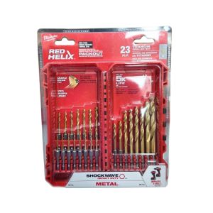 Milwaukee Red Helix Titanium Drill Bit Set 23pc 1 Ea 2555449