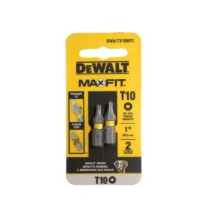 DeWalt MAXFIT T10 Impact Rated Bit Tips 2pk 2029847