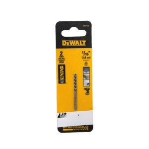 Dewalt Drill Bit Straight Shank 2pk 1/16