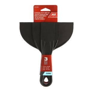 Ace Putty Knife 3pc Set Black  1 Ea 1072708