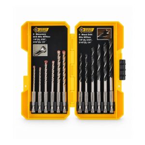 Steel Grip Carbon Steel Drill Bit Set 12 pc