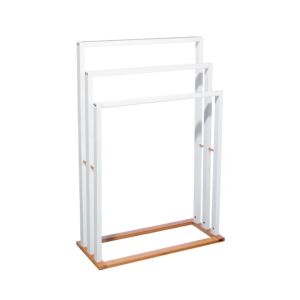 5Five Towel Rail 55x24x82cm Bambo White 1 Ea 256792