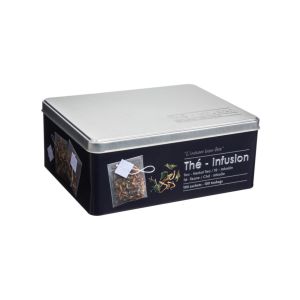 5Five Tea Box 20.5x16x8.4cm Black 1 Ea 330720
