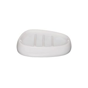5Five Soap Holder 12x9.5x2.5cm Ceramic White 1 Ea 330728