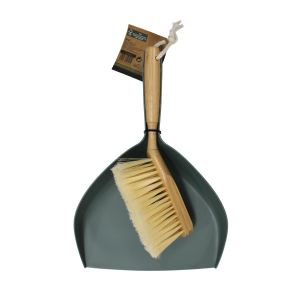 5Five Dustpan And Brush 24.5x7.5x36cm Bambo Green 1 Ea 275479