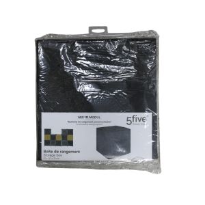 5Five  Storage Box 31x31cm Black 1 Ea 187013