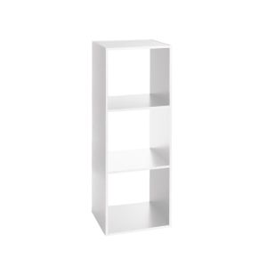 5Five Shelves 3 Compartment  Plywood White 1 Ea 277747