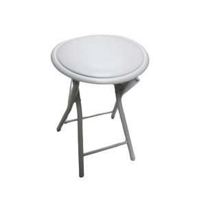 Folding Stool 30x45cm Pvc Steel Beige 1 Ea 330759