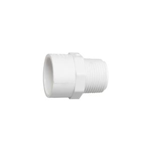 Daco WorldWide Marketing Daco Pvc Male Adapter 3/4 In White 1 Each 851190