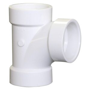 Daco Pvc Tee  P400-015 DWV 1 1/2 In White 1 Each D400-015