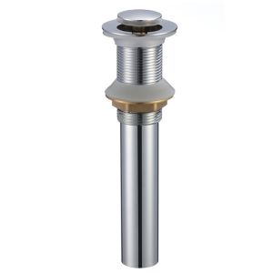 Pelican No Overflow Popup Drain Brush Nickel 1 Each PL-38