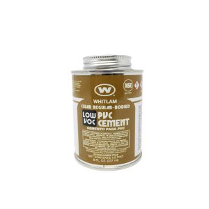J C Whitlam Regular Low Voc Pvc Cement 8 Oz Clear 1 Each PRL8