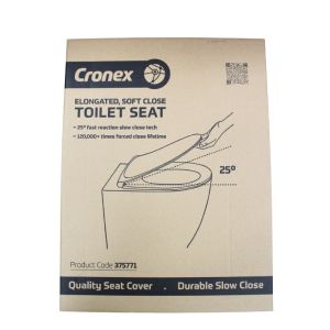 Cronex Elongated Soft Closing Toilet Seat White 1 Ea 375771