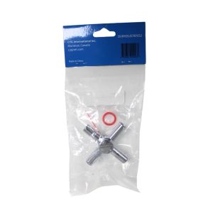 DuraFlow Cross Handle Faucet Red And  Blue 1Ea DURHDLECROSS2