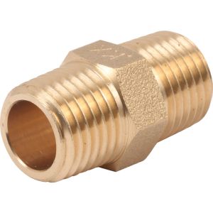 Cronexrabo Galvanize Hex Nipple 2 In Brass 1 Each
