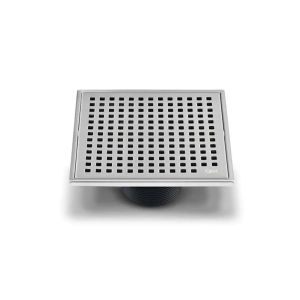 Lagos Series. Mira Line. Square Drain 4 Inx 4 In Satin Finish 1 Each 88.100.04 S