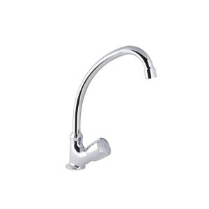 Round Brass Body Kitchen Tap Chrome 1 Each DURKITROUND1
