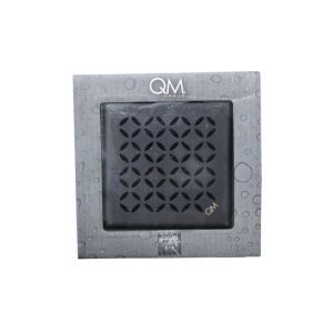 Delmar Series. Lotus Line. Square Drain. 4 x 4. Black Finish