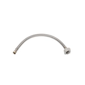 Ace 3/8 in. Compression X 7/8 in. D Ballcock 20 in. Stainless Steel Toilet Suppl