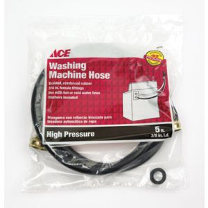 Ace Ultra Rubber Washing Machine Hose 3/8 Inx5 Ft Black 1 Each 41121