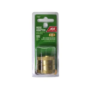 Ace Intl Threaded Hose Coupling Female  3/4 In Brass 1 Each 71937