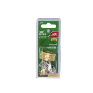 Ace Threaded Hose Repair Coupling Barb Female 1/2x3/4 In Brass 1 Each 72700