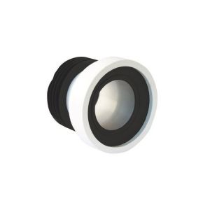 PVC Straight Toilet Pan Connector White 1 Each CXP5042