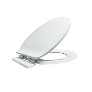 Brown USA Slow Closing Elongated Toilet Seat White  1 Each SCETS1000